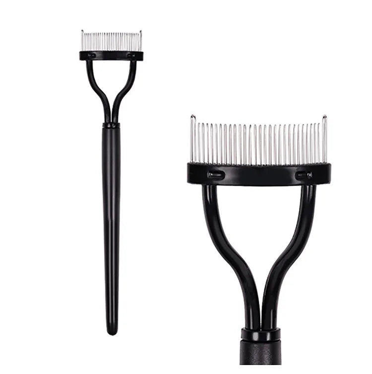 Hot New Product Folding Eyelash Comb Eyelash Comb Curlers Makeup Mascara Applicator Eye Eyelash Comb Stainless Steel