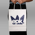 2025 New Arrival White Paper Shopping Bag Bridesmaid Gift Bag Beauty Gift Bag
