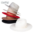 Men's and Women's Wool Fedora Hats with Wide Brim Classical Design for Casual Business Party and Fishing Plain Style Fedora