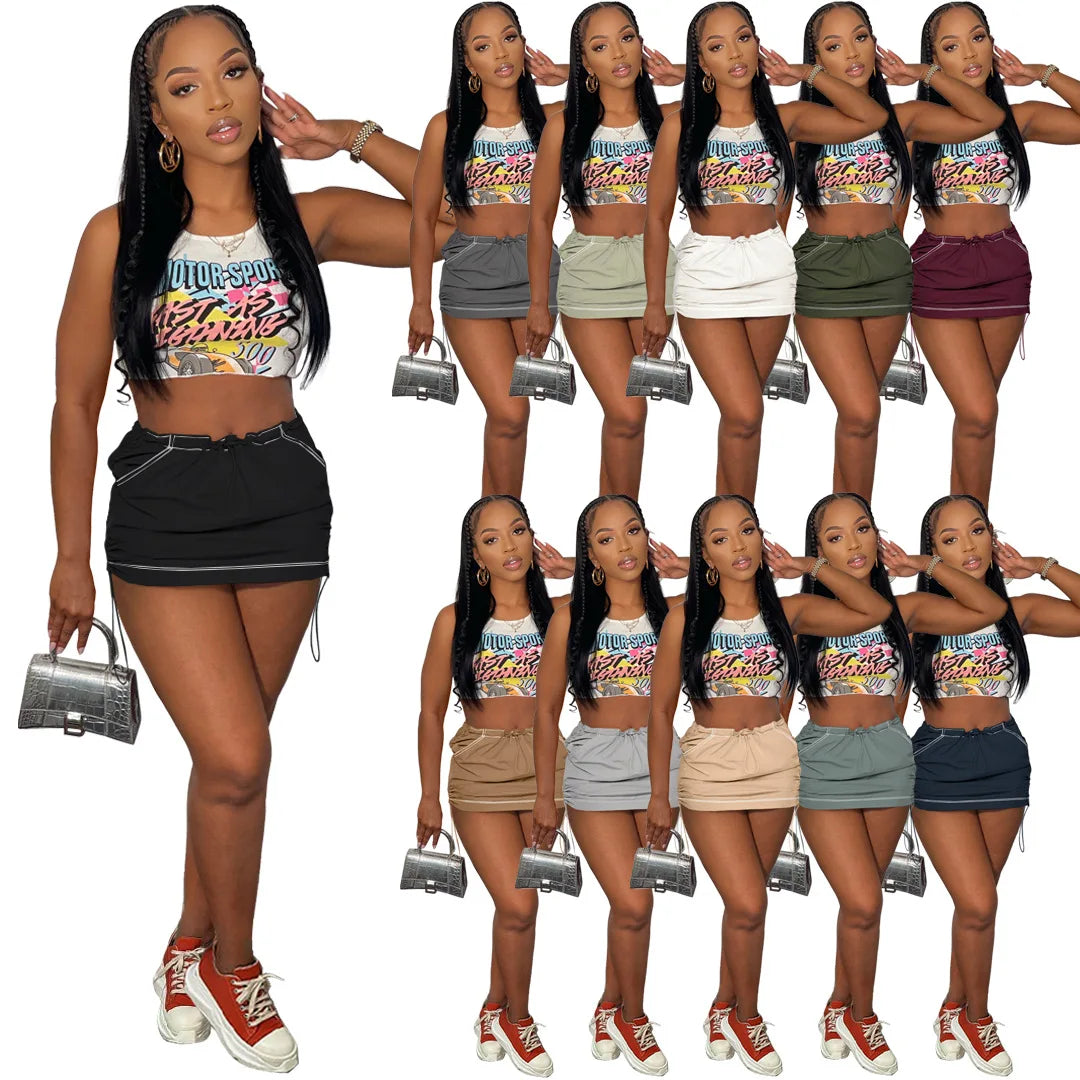 New Fashion Latest High Waist Hot Girl Wearing Micro Mini Skirt Dress for Women