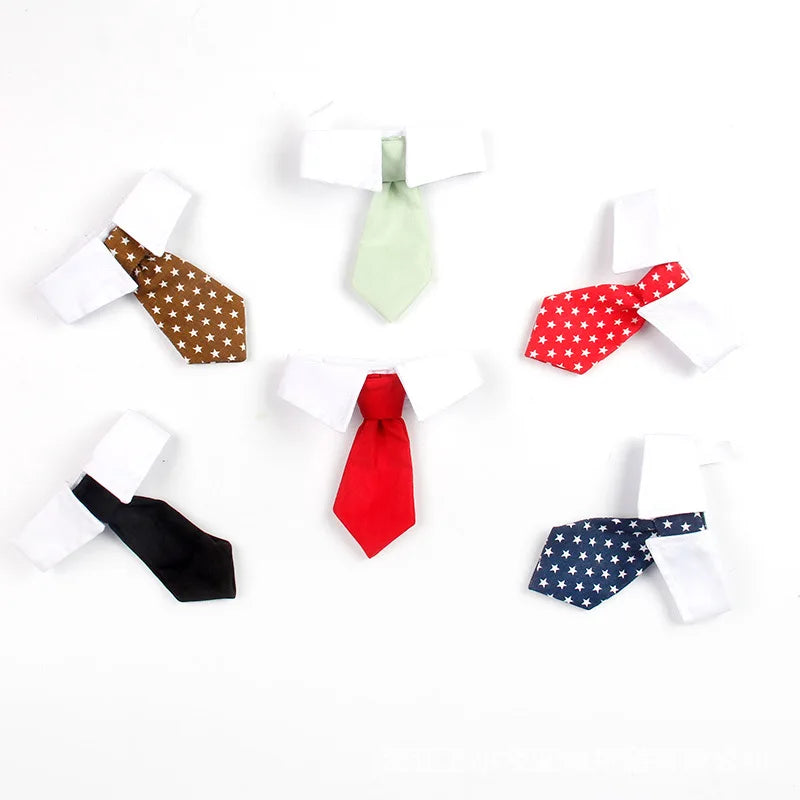 Wholesale Adjustable Pet Ties Dog Cat Collar Neck Tie Dog Cotton Bow Ties