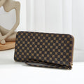 New Large Capacity Ladies PU Leather Clutch Wallet Zip Around Phone Purse Card Holder Organizer Wristlet Wallets for Women