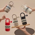 Watersy Stainless Steel Portable Water Bottle 300ml 430ml Insulated Vacuum Outdoor Travel Office Coffee Lock Cup with Cup Bag