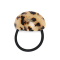 Wholesale Simple Children Hair 4 Colors Ties Leopard Print Color France Acetate Hair Rubber Band for Girls