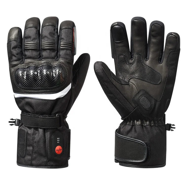 China Manufacturer Rechargeable Battery Warm Touch Screen Motorbike Racing Biker Heated Gloves for Motorcycle