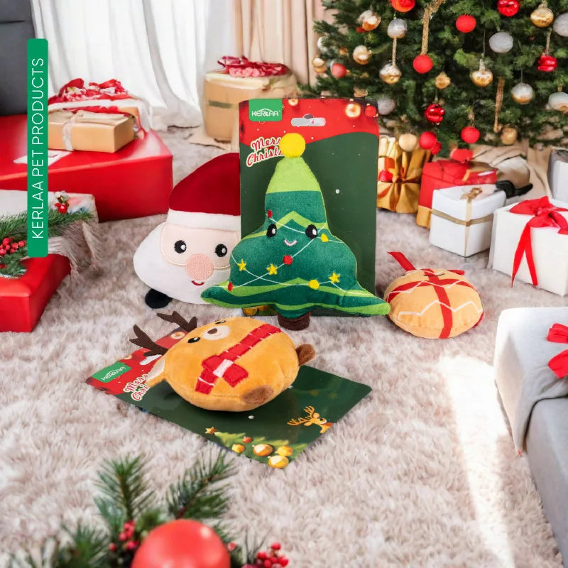 Christmas Stuffed Cat Toy Catnip Cat Toy Interactive Toy Cat Pet Products