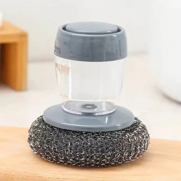 Kitchen Soap Dispensing Palm Brush Washing Liquid Dish Brush Soap Pot Utensils With Dispenser Cleaning Bathroom Cleaning Tools