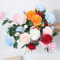 Hot Sale Home Wedding Decor Manufacturer European 3 Head Single Stem Peonies Decorative Peony Artificial Flowers
