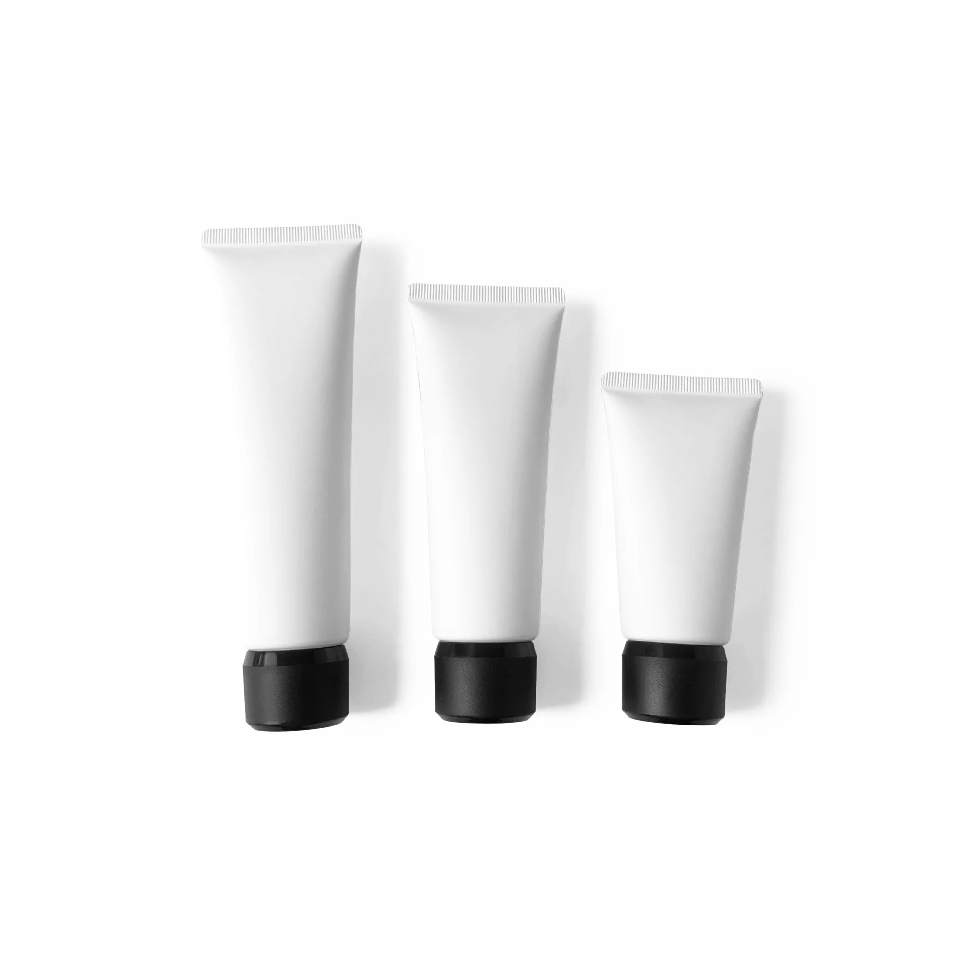 Diamond Cap Soft PE Tube 50g-200g Matte White Makeup Container for Hand Cream and Face Wash UV Label Squeeze Bottle for Blush
