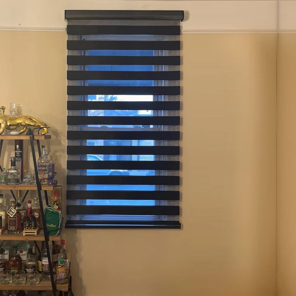 Outdoor Blinds Motorized Roller Smart Home Decor Window Zebra Blinds Shade Windows Cordless Cordless Zebra Blinds