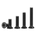 M2 M2.5 M3 M4 M5 M6 M8 Black Coated Stainless Steel 304 Phillips Flat Countersunk Head Machine Screws