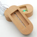 Wooden Light Stand Wooden Led Display Stand Wood Christmas Gift Novelty Modern Art 5V Lithium Battery USB Charging Cable Beech