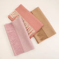 Wool Women's Autumn Winter Warm Two-sided Solid Color Scarf Shawl 2024 New European American Style Soft Smooth Feeling