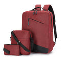 Schoolbag Student Business Casual All-Match Simple Large Capacity Backpack One Piece Dropshipping 0444