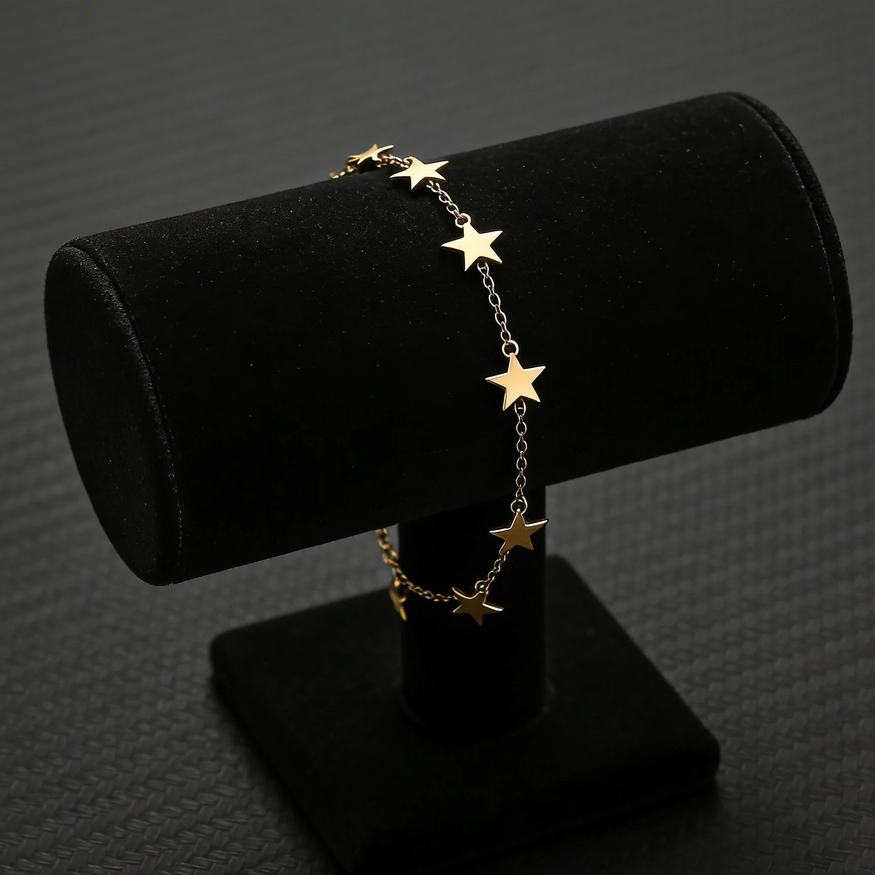 Girls Beach Holiday Jewelry Stainless Steel Five-pointed Star Anklet Tassel Star Pendant Ankle Chain