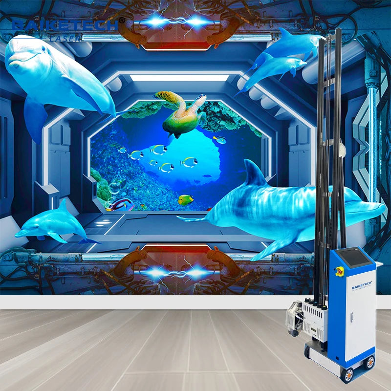 China Manufacturer Vertical UV Wall Printer 5 Color Epson Print Head Free Technical Support Custom Wall Printer