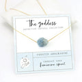 Birthstone Stainless Steel Necklace Irregular Crystal Amethyst Gemstone Pendant Natural Raw Stone Necklace for Women With Card