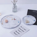 Top Quality Round Marble Stone Plate Jewelry Storage Jewellery  Display Marble Stone Shower Tray Nordic Style Items Storage Tray