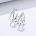 Retro Fashion Trend Jewelry S925 Silver Cuff Women No Piercing Ear Clip Earrings