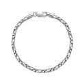 Fine Summer Jewelry 925 Sterling Silver 2.8mm Rounded Box Chain Anklets for Women
