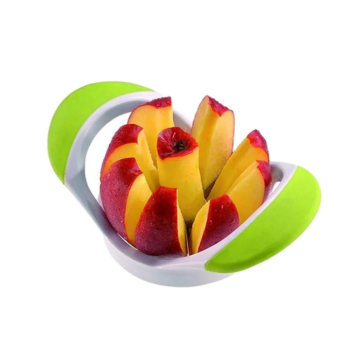 Stainless Steel Apple Cutter 100% Non-Magnetic Stainless Steel Blades 8 Slices Sturdy and Firm Blue
