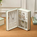 Antique Luxury Green PU Leather Jewelry Box Organizer Custom Print Logo Fashionable Gift Storage Case Pouch Packaging Girls