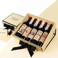 Creatrust Gift Luxury Wood Packaging Hamper Magnetic Folding Set Woman Christmas Candle in Jewelry Velvet Rose Gold Gift Box