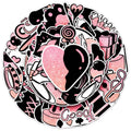 50PCS Factory Hot Selling Waterproof PVC Decorative Original Party Stickers for Glass & Camera