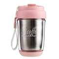 2024 Pure Titanium Inner Thermal Insulation Coffee Cup  Double Mouth Titanium Office Portable WaterDrinking Bottle