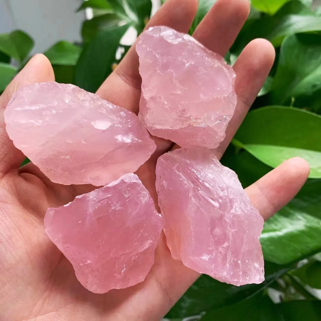 Wholesale Natural Crystal Rose Quartz Rough Healing Stone Raw Rose Quartz-XCG