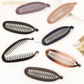 Good Quality Women Large Simple 11.5cm Plastic Banana Clip Matte Personality Hair Clip Girls Hair Accessories