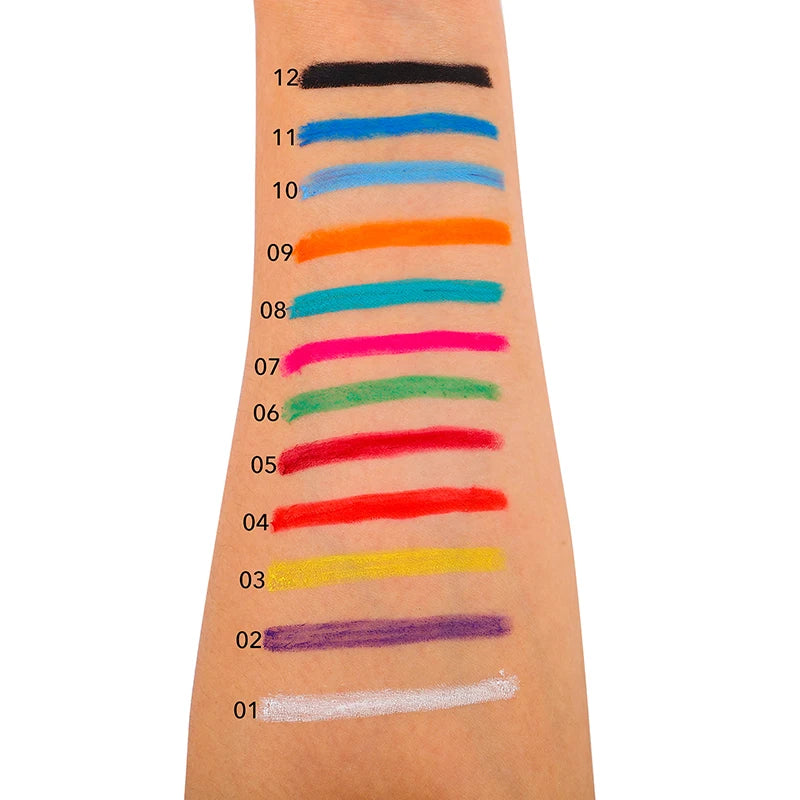 High Pigment 3 in 1 Retractable Eyeliner Crayon Colored Pencil Eyeliner