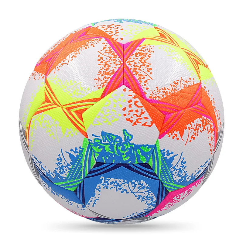 Soccerball the Hottest Selling Machine Sewn PU Football Ball on the Net With Custom Logo Patterns for Adults and Children's Game