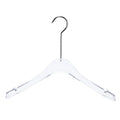 Hot Selling High Quality Acrylic Clothing Hangers Wholesale Clothing Organizer Heavy Duty Anti-Slip Gold Silver Hooks Living