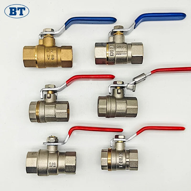 High Quality CE Certification 2-Piece Lever Handle Full Bore NPT/BSP Thread Brass Water Gas Ball Valve