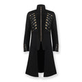 Medieval Gothic Punk Court British Style  Medium Length Jacket Cosplay Costume