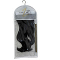 Silk Screen logo Hair Extensions Bag and Hanger White Wig Storage Bag Zipper in Side Hair Extension Dust Bag with logo