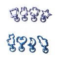 34mm-43mm Wholesale Various Shaped Color Inkjet Metal Key Buckle Key Chain Metal Crafts Hardware Accessories