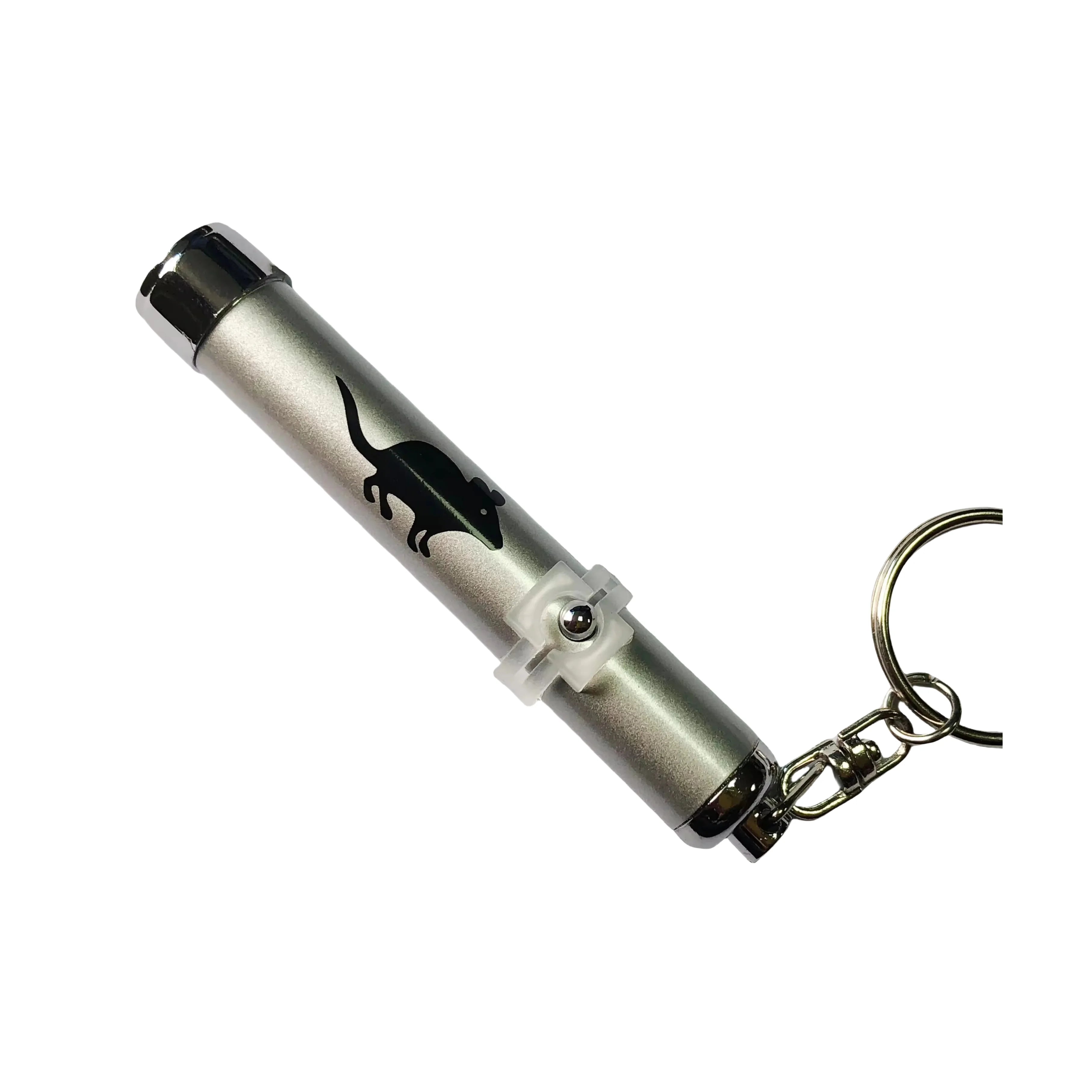 Custom Logo Mini Aluminium Torch LED Projector Keychain 3-5m Focal Length Silk Screen Printing Cartoon Style at Low Price