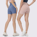 Hot Sale Bodybuilding Sweat-Wicking Ribbed Yoga Shorts Scrunch Butt Lift Shorts Crotchless Women Gym Outfit Sports Short Pants