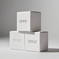 Custom Luxury Minimalist Eco-Friendly Corrugated Board Gift Box White Square Embossed Logo Recyclable Packaging for Cosmetics