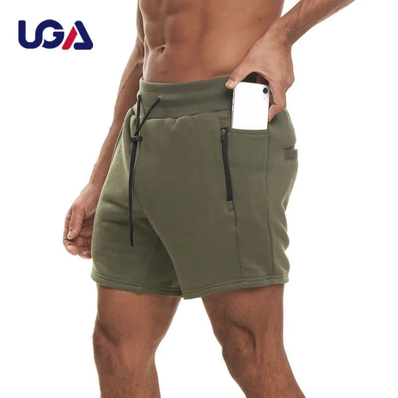 Designer Mens Shorts Custom Cotton Fleece Casual Gym Training Sports Running Wear Sweat Shorts Mans Summer Shorts With Pockets