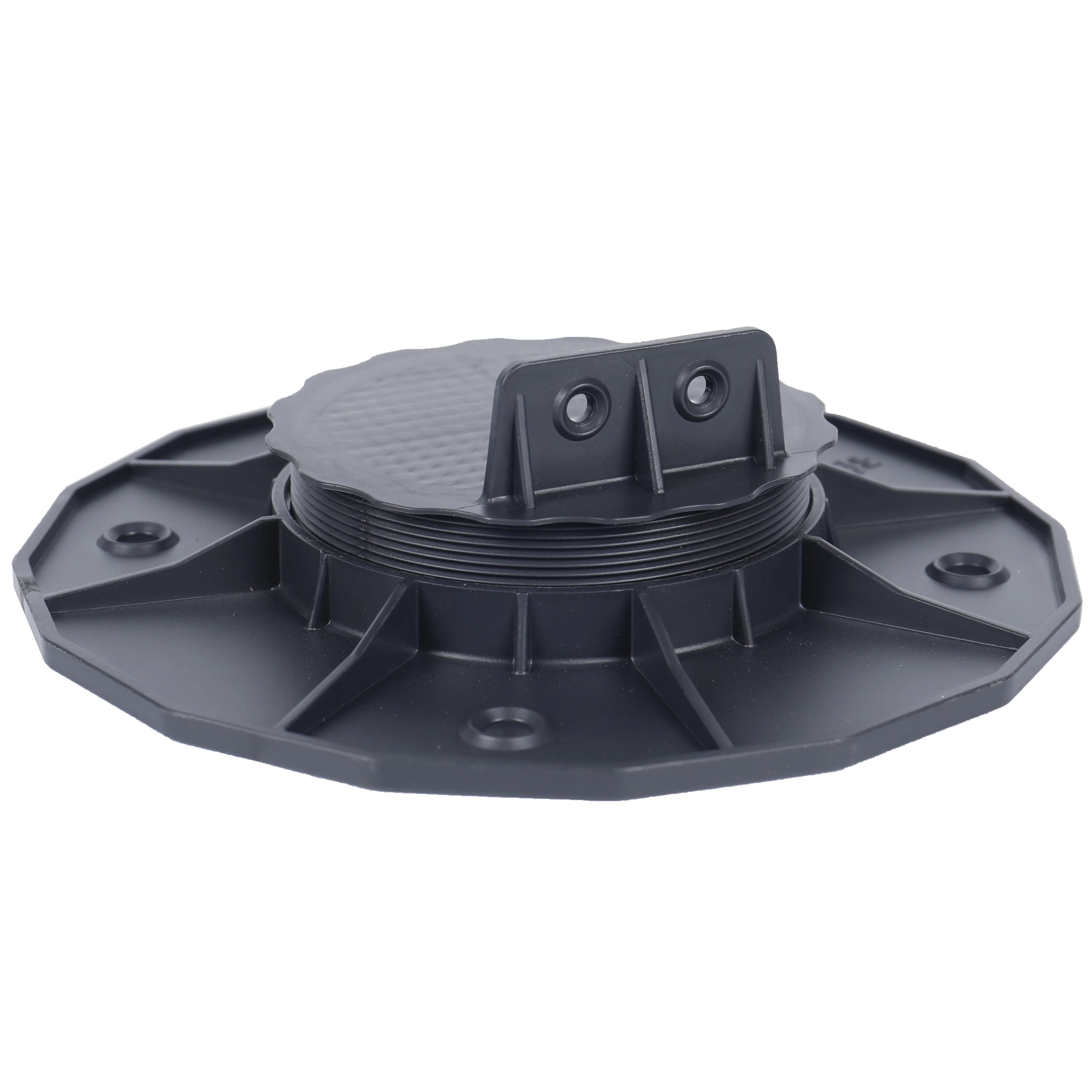 Plastic Outdoor Floor Deck Support Adjustable Pedestal Screw Jack WPC Decking System XF-T201B-2 18-32mm Water Resistant