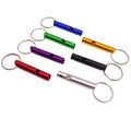 Multifunctional Aluminum Emergency Survival Whistle Keychain for Camping Hiking Outdoor Tools