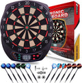 Win.max Professional Electronic Dartboard Set 6 Darts 40 Spare Tips CE Certified Battery/Adapter Powered for Home Commercial Use