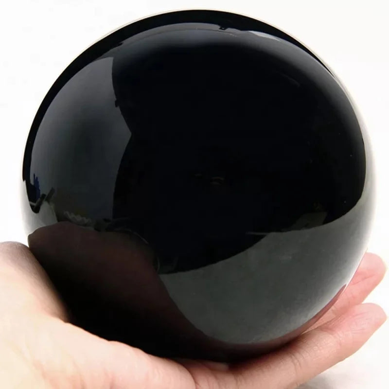Polished Marble Sphere  quartz dark crystal ball Black Marble Glass Crystal Ball for Decorative