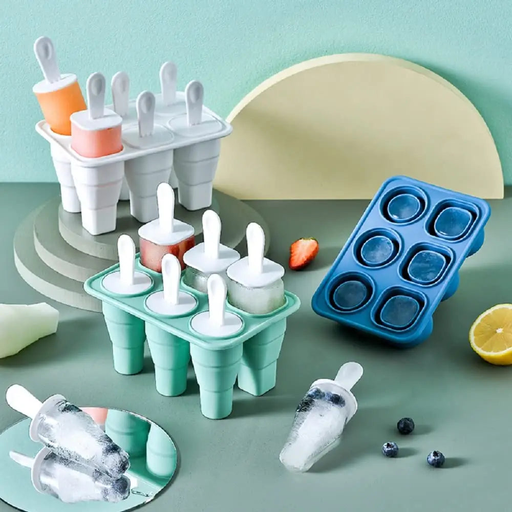 Wholesale Ice Cream Mold Popsicle Diy Homemade Ice Cream Machine Professional Ice-lolly Mold Popsicle Moulds Tray
