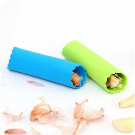 Eco-Friendly Silicone Garlic Peeler Useful Kitchen Tool for Cutting Fruit and Vegetables