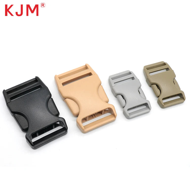 Camping Backpack Bag Accessories Adjustable Webbing Belt 25mm 50mm Quick Side Release Buckle Clip Nylon Plastic Tactical Buckle