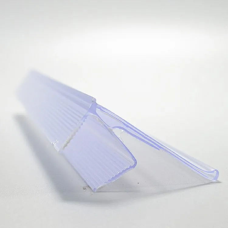 Supermarket Shelf Edge Price Label Holder PVC Plastic Extrusion Profile Plastic Strip Price Display Label Holder of Supermarket